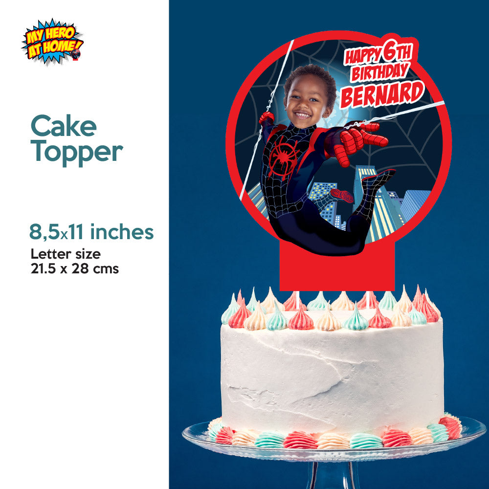 Bundle Miles Morales themed birthday decor, Spiderverse theme party, Custom Miles Morales backdrop. 399B4