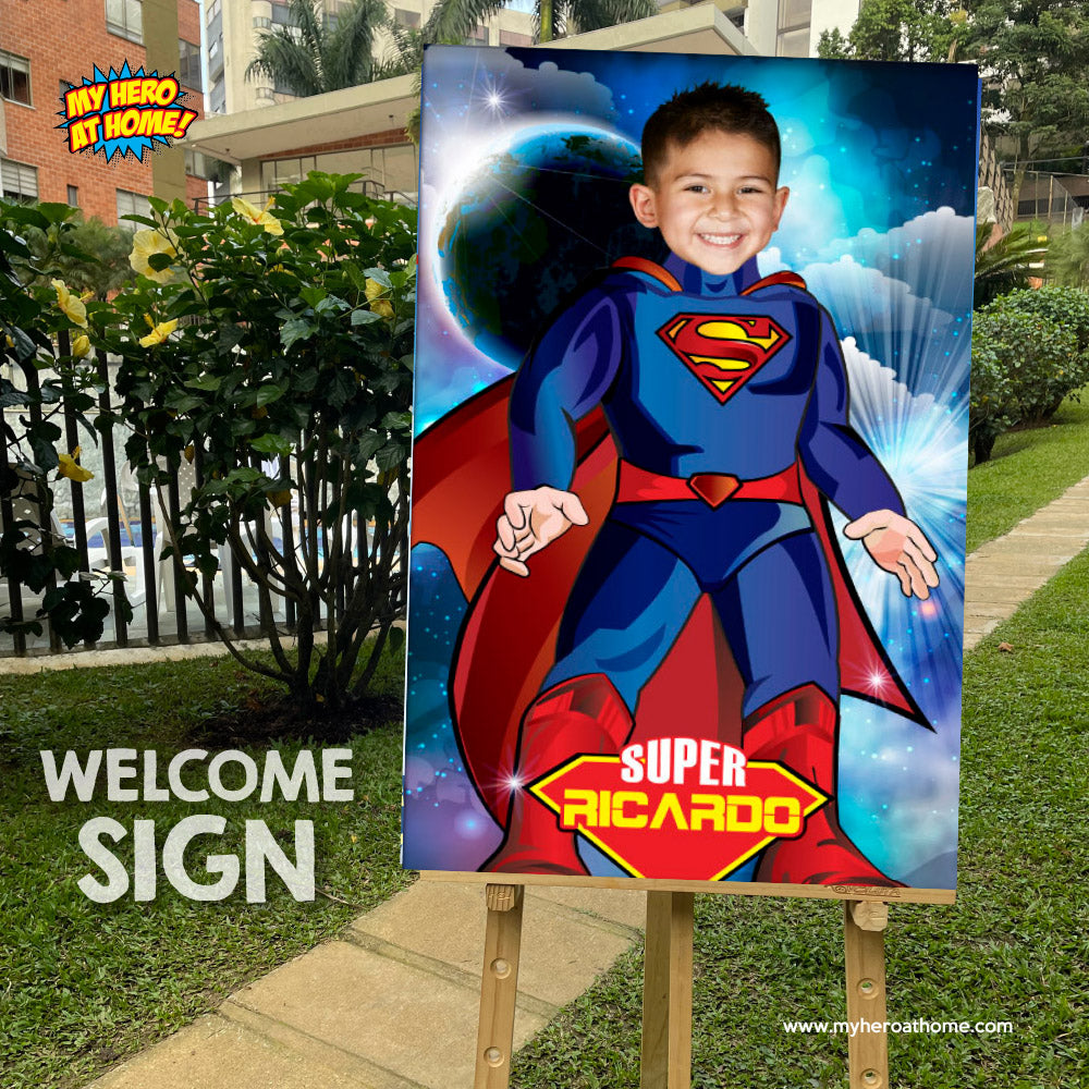 Superman photo Poster, Superman Decor, Superman Backdrop, Superman Gifts, Superman Party Decor, Superman Wall. 430