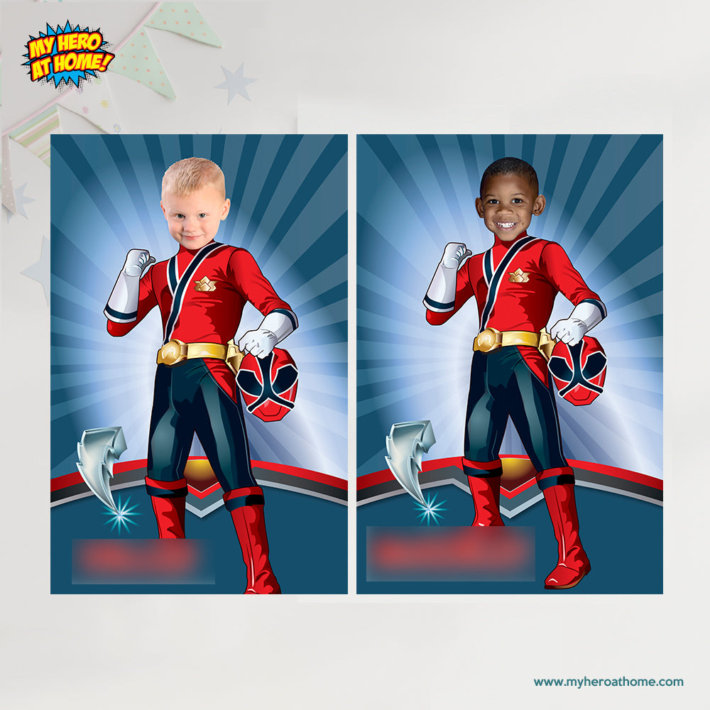 Power Rangers Poster with your photo, Power Rangers printable gift. 464