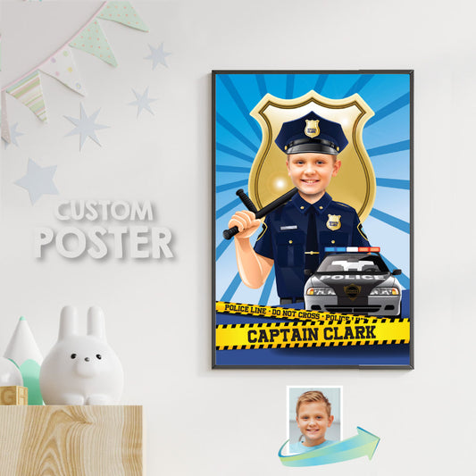Police Poster, Police Decoration, Police Room Decor, Police Gifts, Police Party Decor, Police Wall, Police party, Policeman poster. 573
