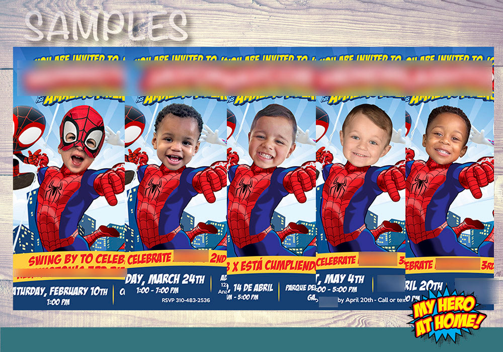 Custom Spiderman Cake topper with kid as the friendly Spider-man, Spiderman photo cake. 101CT