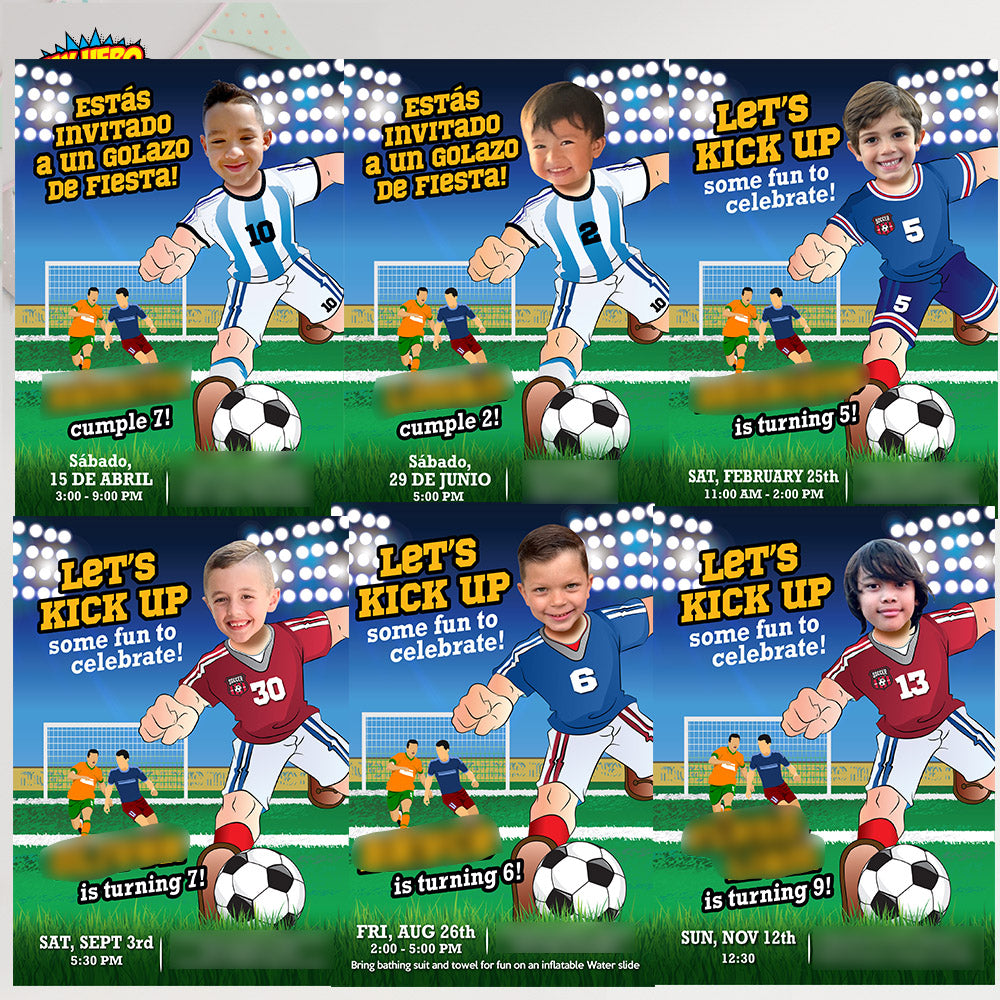 Soccer poster with kid as his favorite player Neymar, Printable gift of Brazilian football. 2241GF