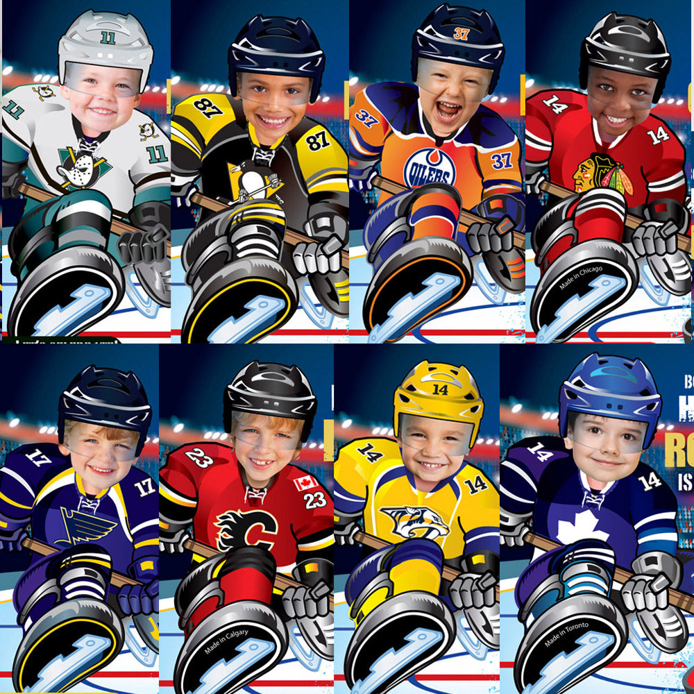 Florida Panthers Chips Bags wrappers with birthday kid as player, Panthers snacks labels. 377CB