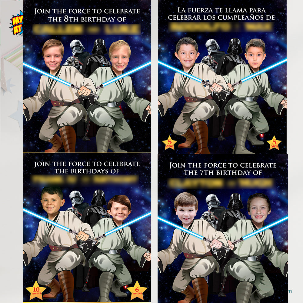 Personalized Star Wars Print Gift Featuring Child as the Master Jedi. 497B
