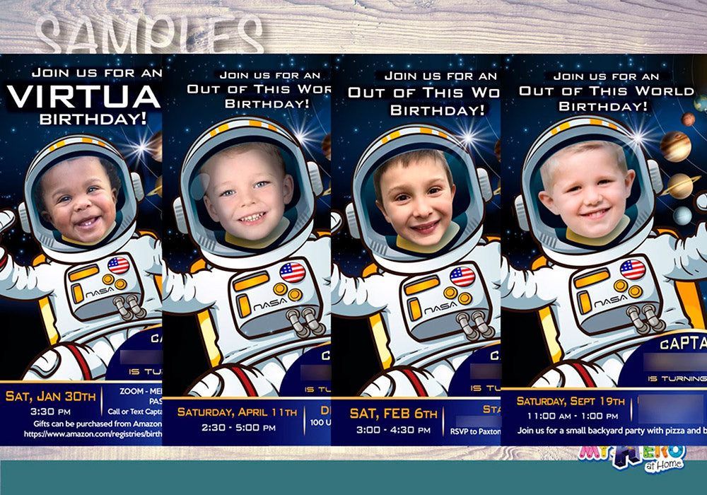 Astronaut Snacks Chip Bag Wrappers with photo, Outer Space Artemis Party Favors 2438CB