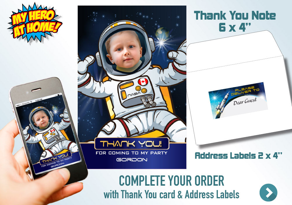 Astronaut party Invitation, Out of this world invitation, Outer Space birthday, Astronaut Digital Invitation, Astronaut Birthday invite. 235