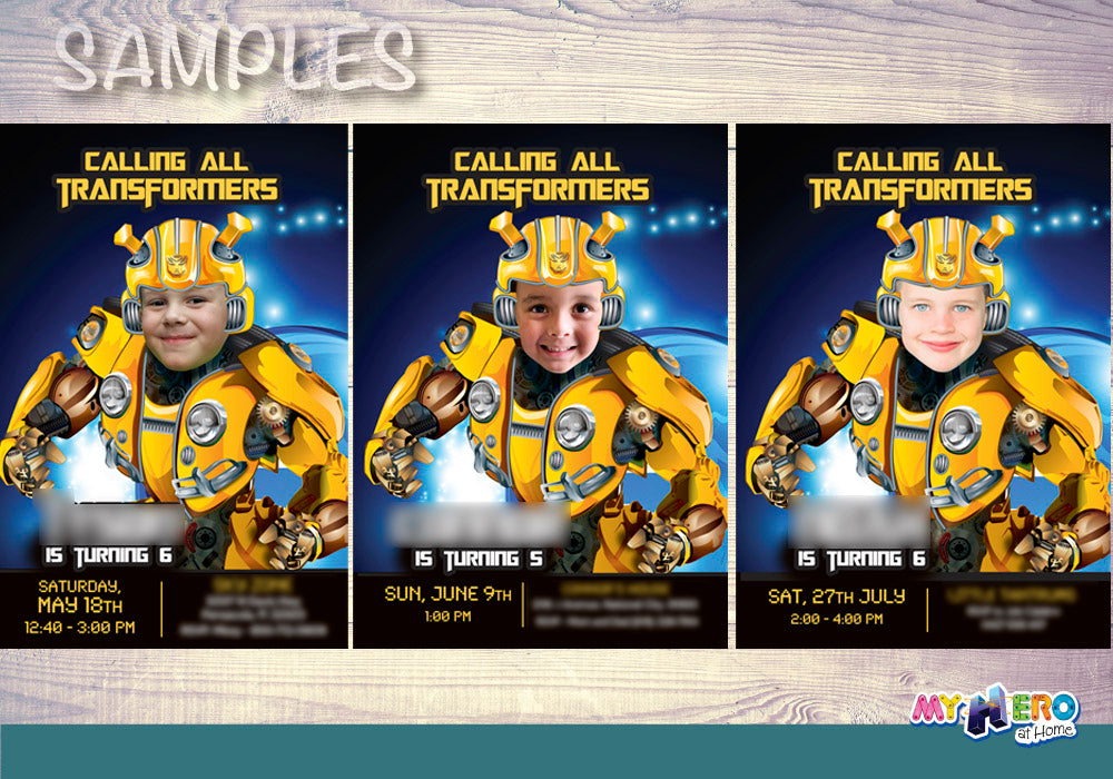 Bumblebee party Invitation, Bumblebee photo invitation, Bumblebee theme party. 292