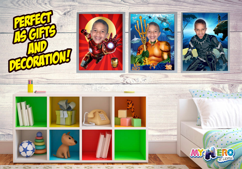 Printable Ironman Gifts with photo, Custom Iron Man Decor, Custom Ironman Print. 475B