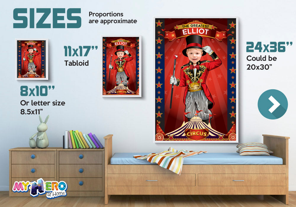 Circus Poster, Ringmaster Poster, Ringleader Poster, Circus Decoration, Circus Room Decor, Circus Gifts, Circus Party Decor. 508