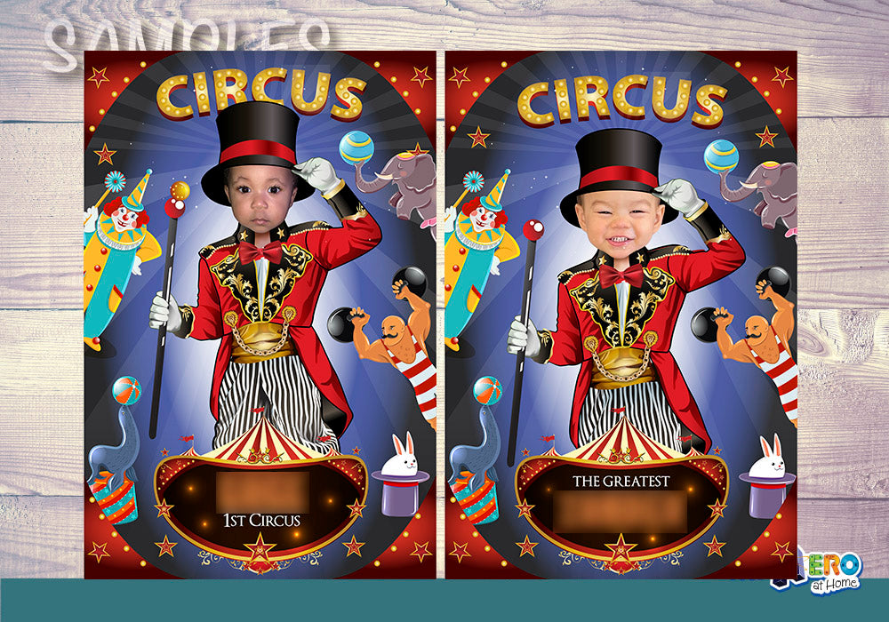 Circus photo Poster, Ringleader decor, Carnival Decoration, Circus party Decor, Carnival Gifts, Circus birthday Decor. 509