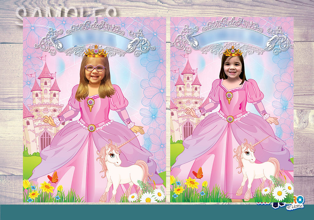 Princess Poster with photo, Pink Princess photo Poster, Custom Princess Unicorn Poster, Custom Princess Gifts. 514